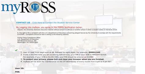 myross portal.